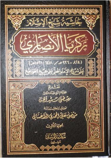 حاشية الأنصاري على شرح المحلي (الجزء الثالث)