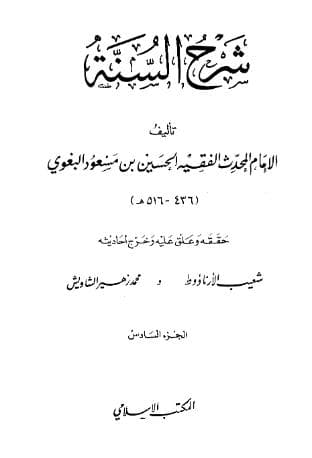شرح السنة للبغوي (الجزء السادس)