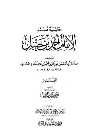 حاشية السندي على مسند أحمد (الجزء السادس)