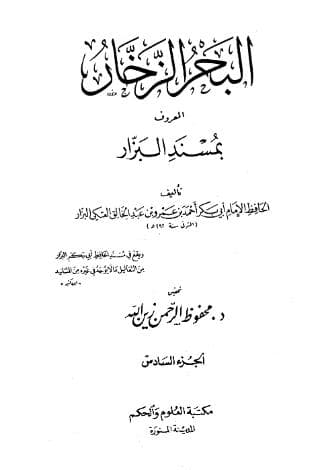 مسند البزار (الجزء السادس)